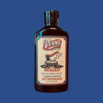 THE RUGGED aftershave
