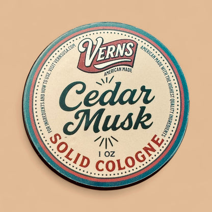 CEDAR MUSK solid cologne